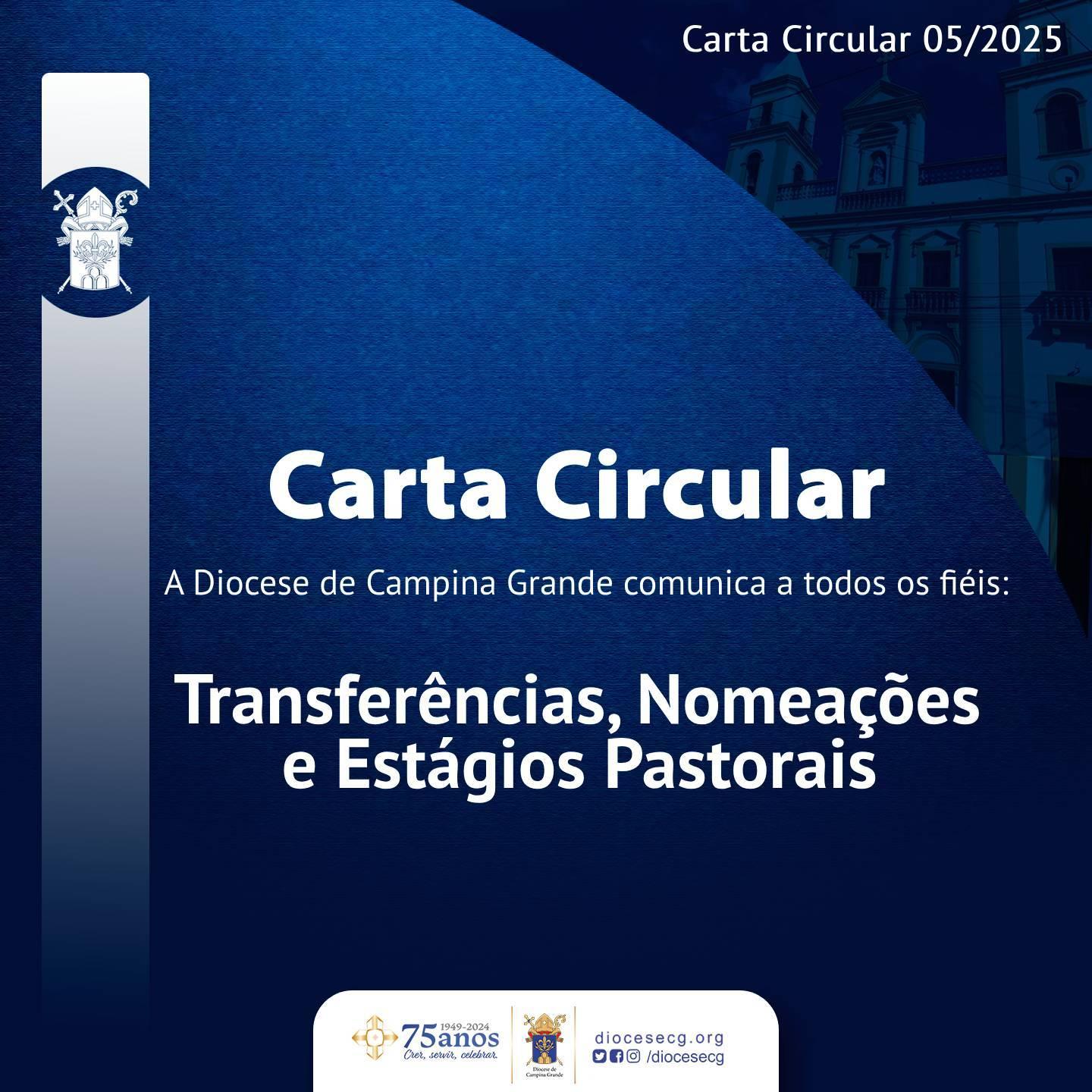 Carta Circular 05/2025: Transferências, Nomeações 