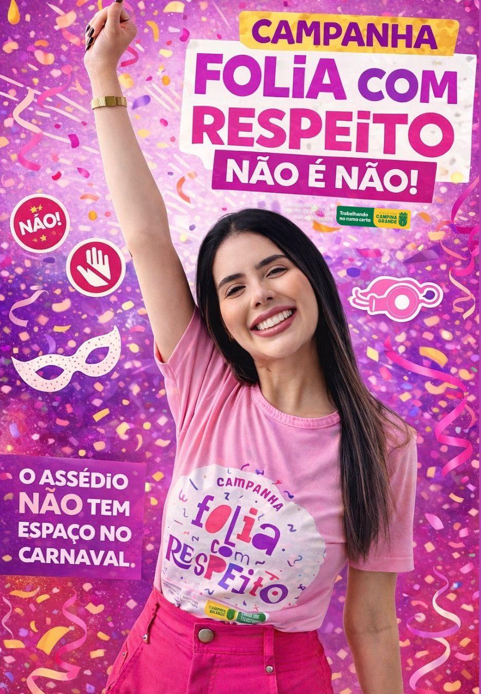 Carnaval 2026: Prefeitura lança campanha ‘Folia com Respeito’